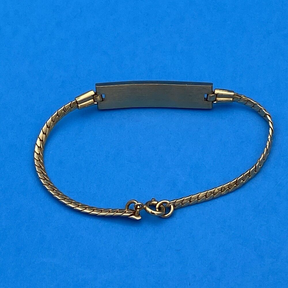 BELL TELEPHONE EMPLOYEE AWARD BRACELET VINTAGE Gold Tone - Picture 4 of 8